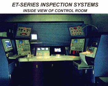 ET-SERIES INSPECTION SYSTEMS. INSIDE VIEW OF CONTROL ROOM